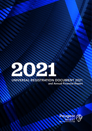 Thumbnail Peugeot Invest Société anonyme Universal Registration Document 2021