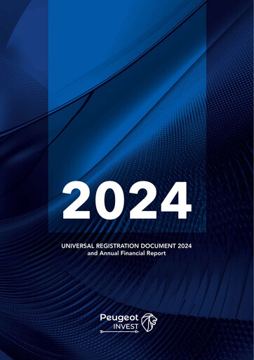 Thumbnail Peugeot Invest Société anonyme Universal Registration Document 2024