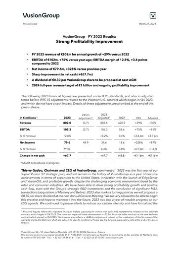 Thumbnail VusionGroup Financial Report 2023