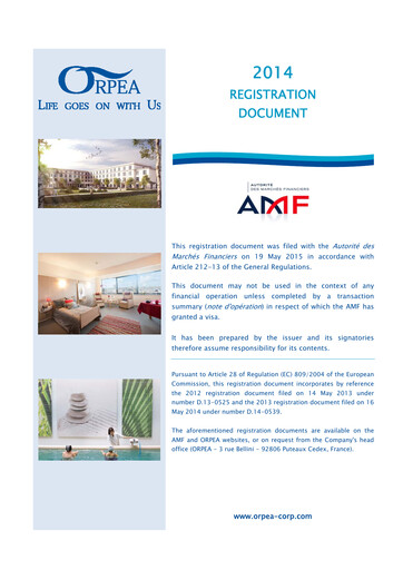 Miniature EMEIS Document d'enregistrement universel 2014