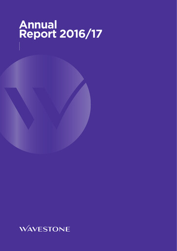 Vorschaubild Wavestone SA Jahresbericht 2016-2017