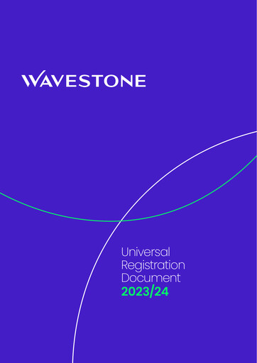 Miniature Wavestone SA Document d'enregistrement universel 2023-2024