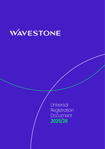 Miniature Wavestone SA Document d'enregistrement universel 2025-2026