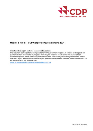 Vorschaubild Etablissements Maurel & Prom ESG-Bericht 2024