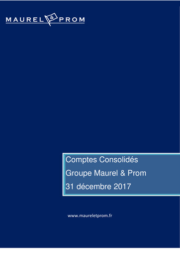 Thumbnail Etablissements Maurel & Prom Financial Statement 2017