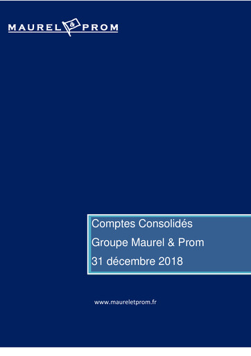 Thumbnail Etablissements Maurel & Prom Financial Statement 2018