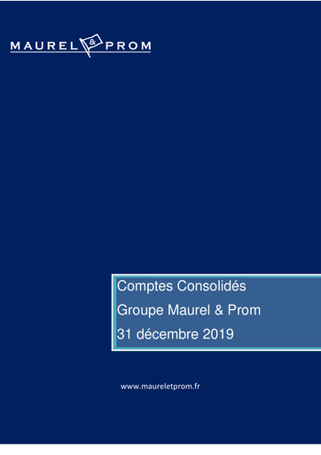 Thumbnail Etablissements Maurel & Prom Financial Statement 2019
