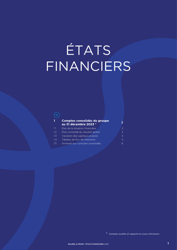 Thumbnail Etablissements Maurel & Prom Financial Statement 2023