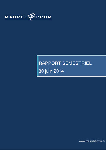 Thumbnail Etablissements Maurel & Prom Half-year Report 2014-h1