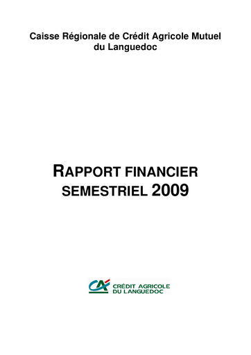 Thumbnail Caisse Régionale de Crédit Agricole Mutuel du Languedoc Half-year Report 2009-h1