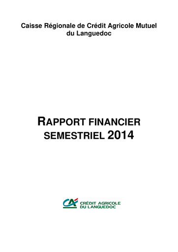 Thumbnail Caisse Régionale de Crédit Agricole Mutuel du Languedoc Half-year Report 2014-h1