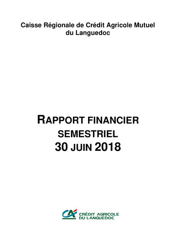 Thumbnail Caisse Régionale de Crédit Agricole Mutuel du Languedoc Half-year Report 2018-h1