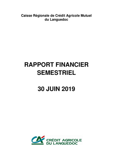 Thumbnail Caisse Régionale de Crédit Agricole Mutuel du Languedoc Half-year Report 2019-h1