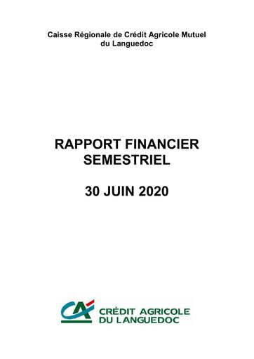 Thumbnail Caisse Régionale de Crédit Agricole Mutuel du Languedoc Half-year Report 2020-h1