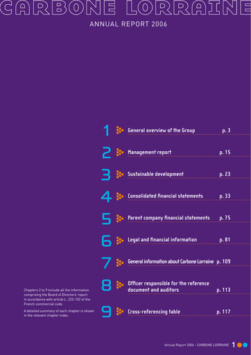 Thumbnail Mersen Annual Report 2006