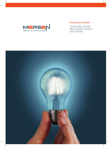 Thumbnail Mersen Annual Report 2016