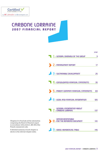 Thumbnail Mersen Financial Report 2007