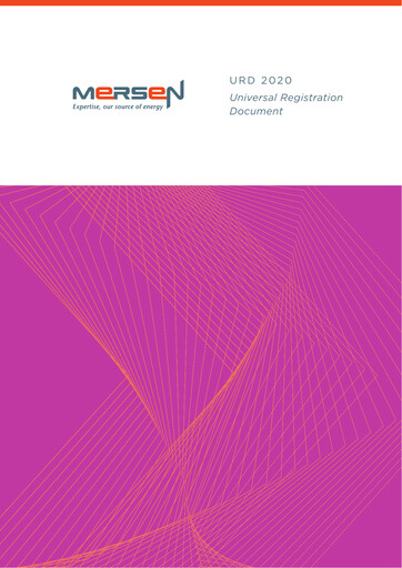 Miniature Mersen Document d'enregistrement universel 2020