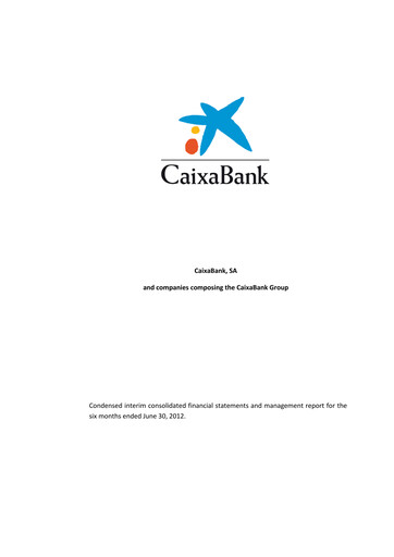 Thumbnail CaixaBank Financial Statement 2012-h1