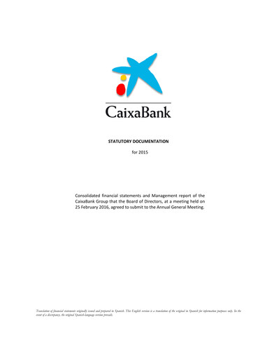 Thumbnail CaixaBank Financial Statement 2015