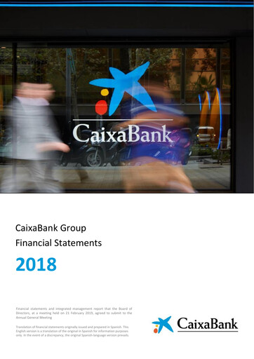 Thumbnail CaixaBank Financial Statement 2018