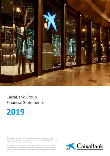 Thumbnail CaixaBank Financial Statement 2019