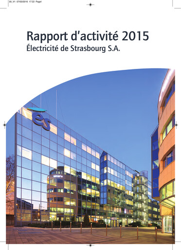 Thumbnail Électricite de Strasbourg Annual Report 2015