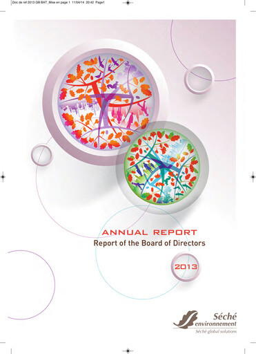 Thumbnail Séché Environnement Annual Report 2013