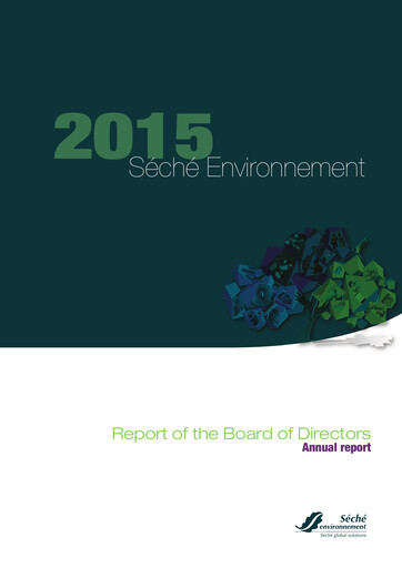 Thumbnail Séché Environnement Annual Report 2015