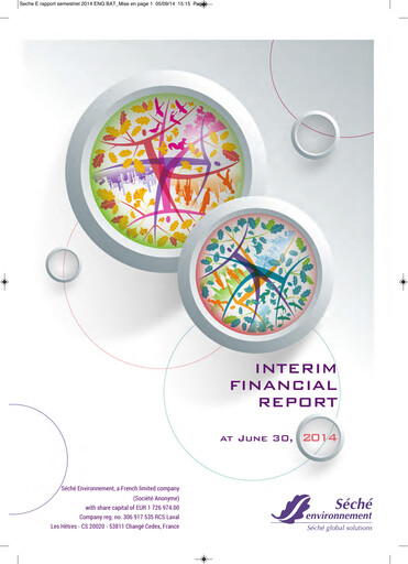 Thumbnail Séché Environnement Half-year Report 2014-h1