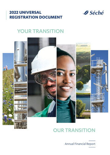 Vorschaubild Séché Environnement Universelles Registrierungsdokument 2022