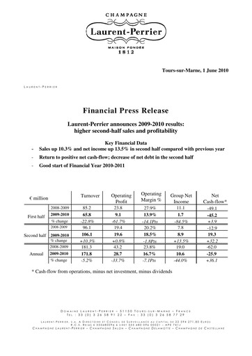 Miniature Laurent-Perrier Rapport financier 2009-2010
