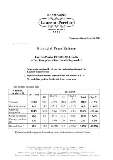 Miniature Laurent-Perrier Rapport financier 2012-2013