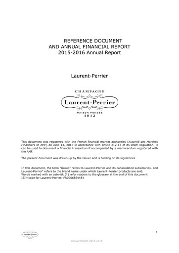 Vorschaubild Laurent-Perrier Universelles Registrierungsdokument 2015-2016
