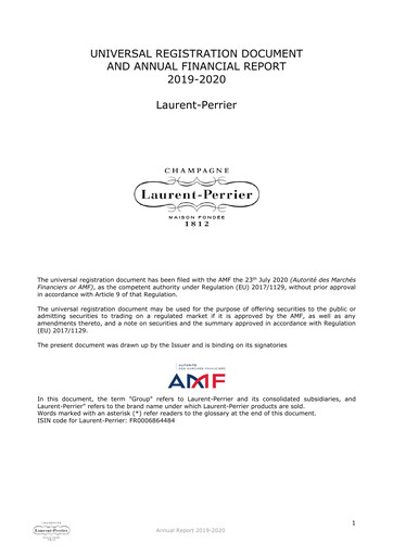 Vorschaubild Laurent-Perrier Universelles Registrierungsdokument 2019-2020