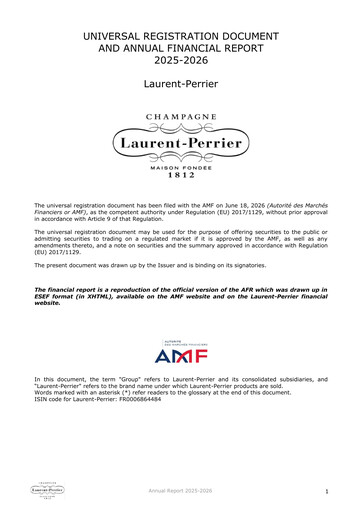 Vorschaubild Laurent-Perrier Universelles Registrierungsdokument 2025-2026