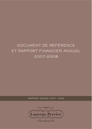 Vorschaubild Laurent-Perrier Universelles Registrierungsdokument 2007-2008