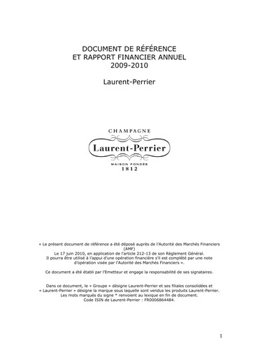 Vorschaubild Laurent-Perrier Universelles Registrierungsdokument 2009-2010