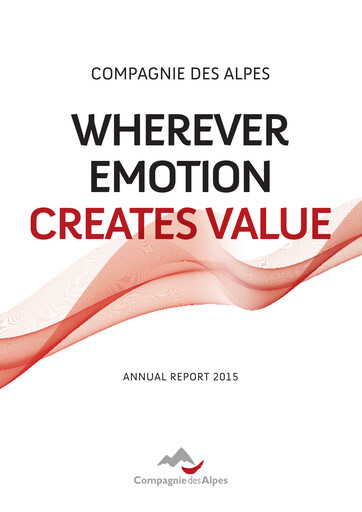 Thumbnail Compagnie des Alpes Annual Report 2015