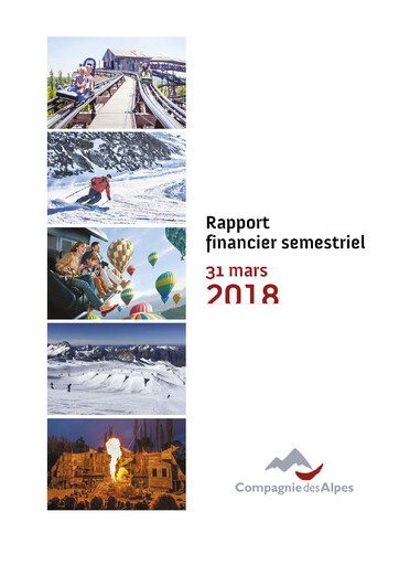 Vorschaubild Compagnie des Alpes Halbjahresbericht 2017-2018