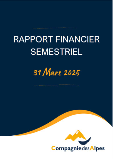 Thumbnail Compagnie des Alpes Half-year Report 2024-2025