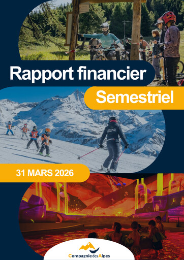 Vorschaubild Compagnie des Alpes Halbjahresbericht 2025-2026