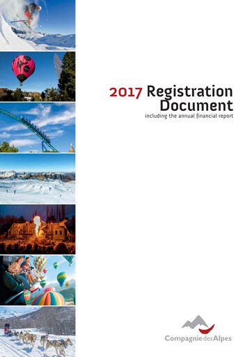 Vorschaubild Compagnie des Alpes Universelles Registrierungsdokument 2017