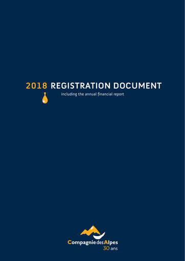 Vorschaubild Compagnie des Alpes Universelles Registrierungsdokument 2018