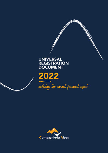 Vorschaubild Compagnie des Alpes Universelles Registrierungsdokument 2022
