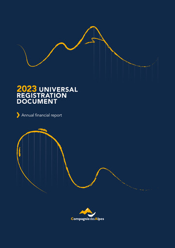 Vorschaubild Compagnie des Alpes Universelles Registrierungsdokument 2023