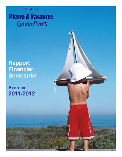 Miniature Pierre et Vacances Rapport semestriel 2011-2012-h1
