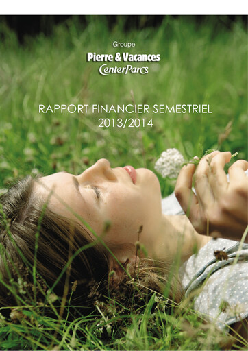 Miniature Pierre et Vacances Rapport semestriel 2013-2014-h1
