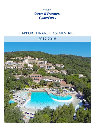 Miniature Pierre et Vacances Rapport semestriel 2017-2018-h1