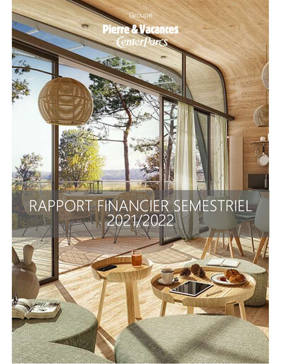 Miniature Pierre et Vacances Rapport semestriel 2021-2022-h1